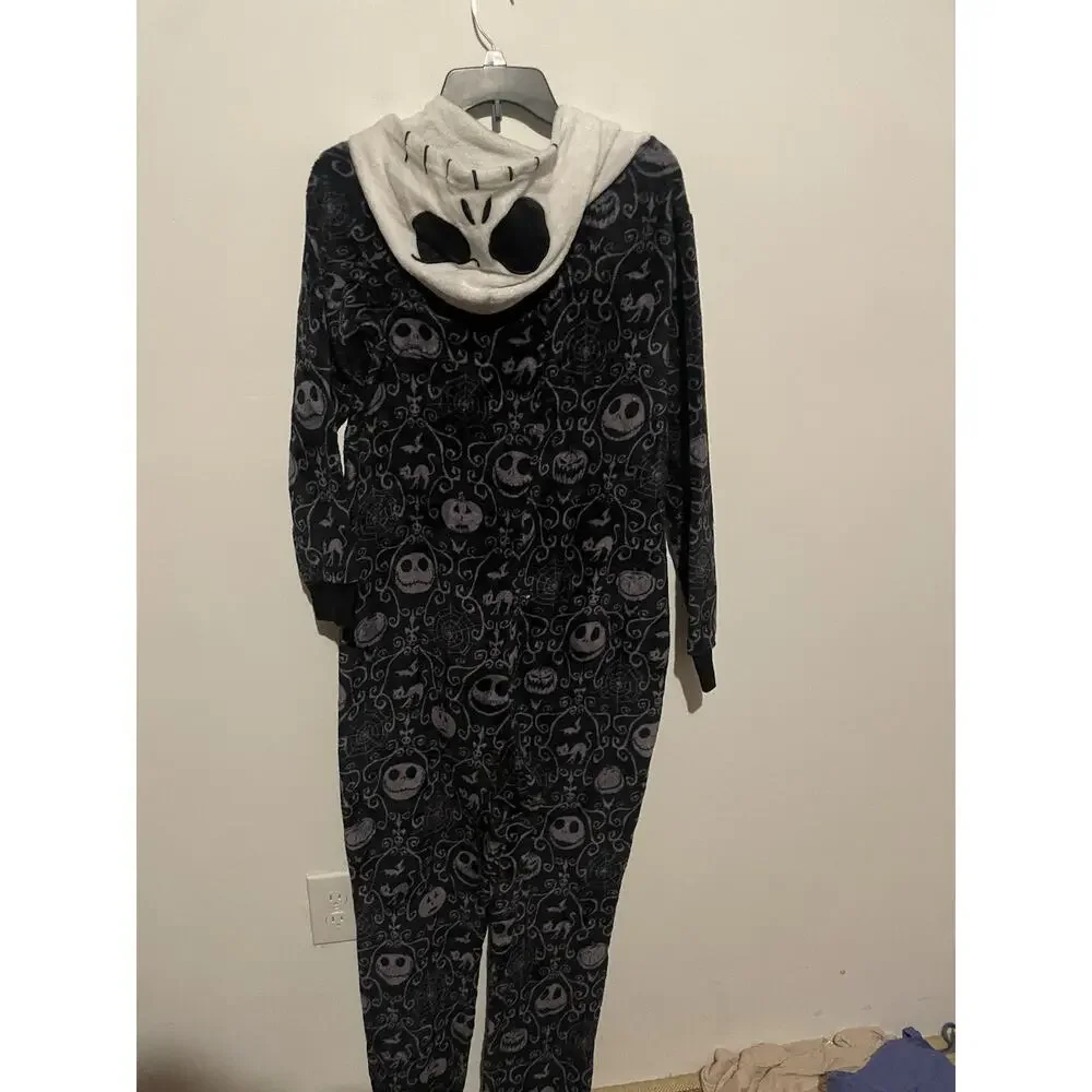 Nightmare Before Christmas Jack Skellington Suit Pajamas Halloween Costume Large - Picture 6 of 6